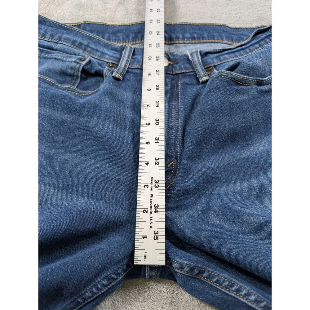 Levi’s 514 Jeans Mens 34x30 Blue Straight Fit Stretch Denim Mid Rise Casual